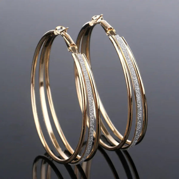 Vintage Golden Bright Ear Studs