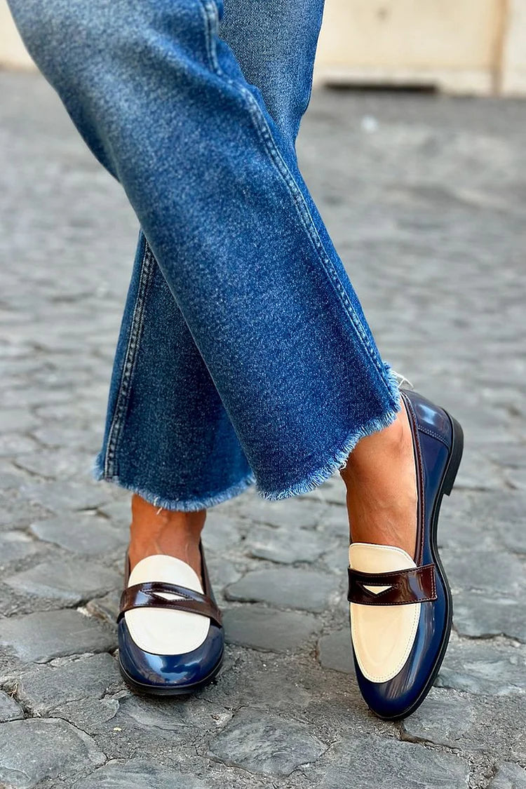 Zaeviya | Elegant Two-Tone Loafer