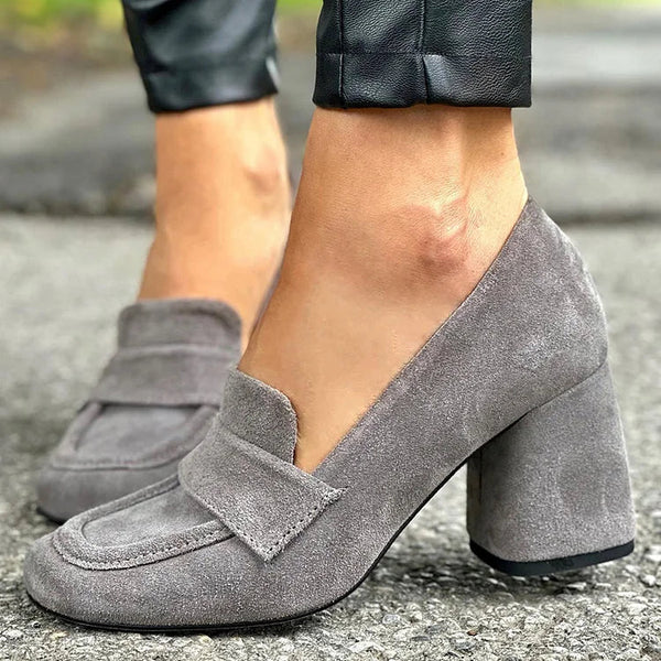 Solira | Block Heel Loafers