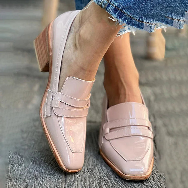 Rysellea | Moccasins With Wide Heel Shiny