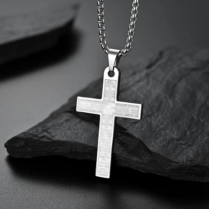 Titanium stalen kruisketting unisex trui ketting cadeau sieraden mode hanger goud zilver zwart kleuropties