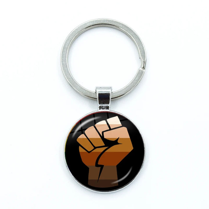Solidarity Round Keychain