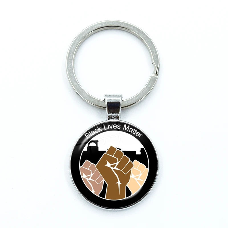 Solidarity Round Keychain