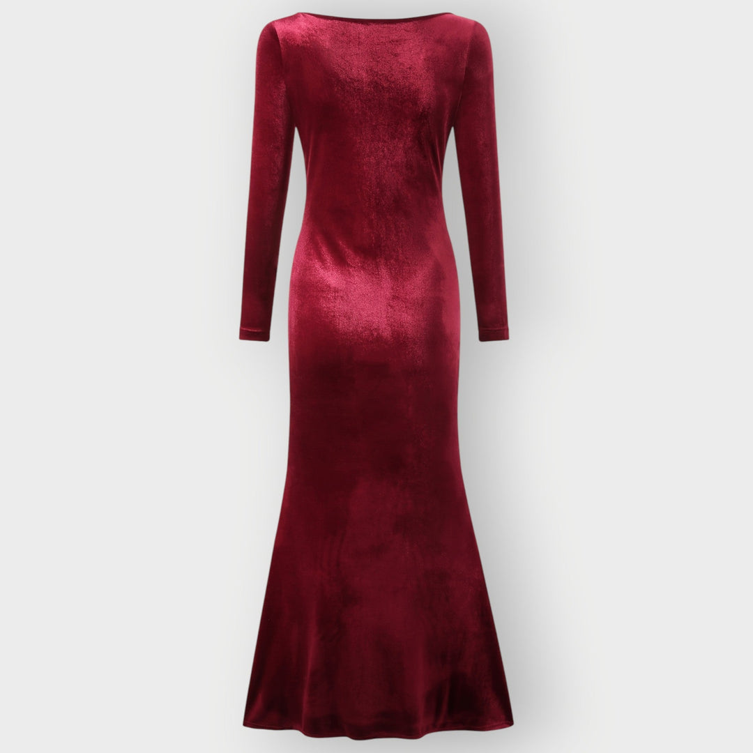 Kryenna | Luxe Evening Silhouette Velvet Gown