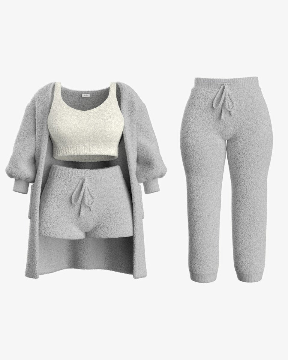 Gray / XL / 4 Pieces