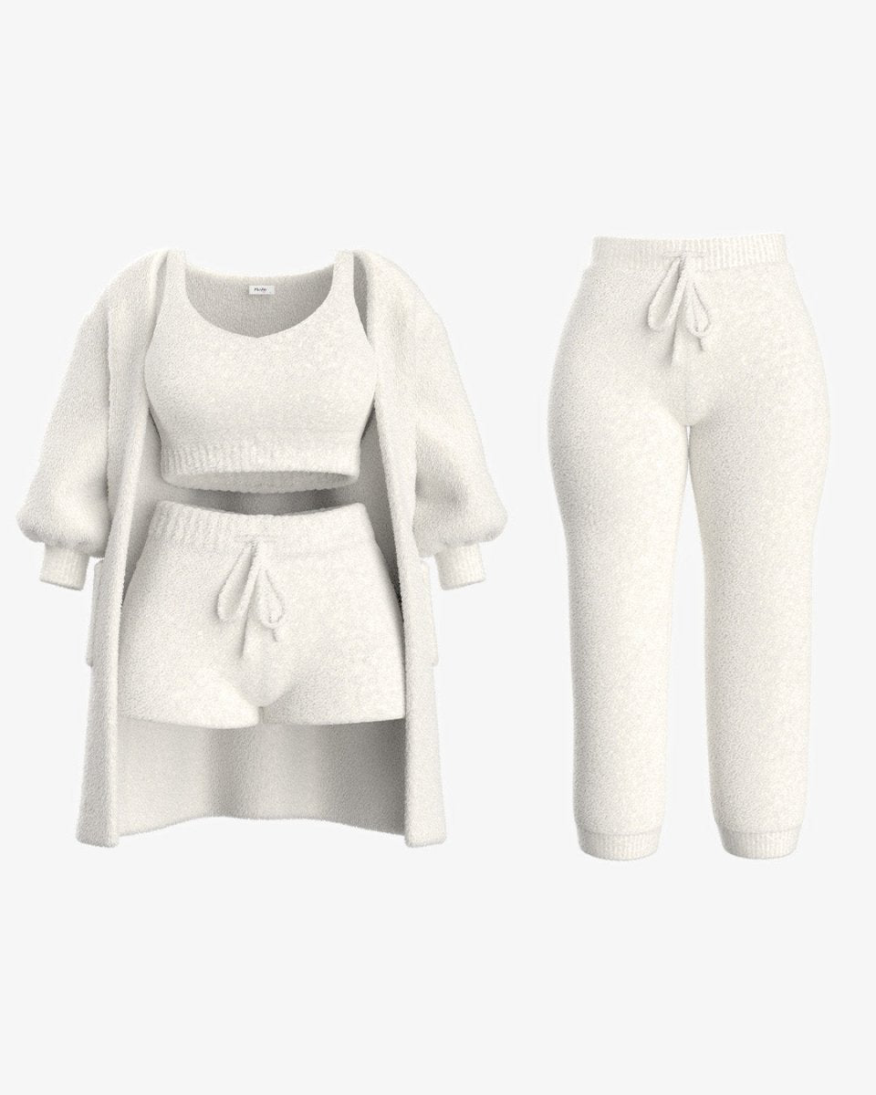White / XL / 4 Pieces
